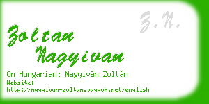 zoltan nagyivan business card