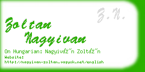 zoltan nagyivan business card